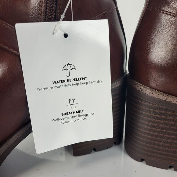 Naturalizer Madalynn Buckle Ankle Boots water Repellent 10W - Picture 3 of 16